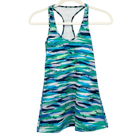 LULULEMON Womens Cool Racerback Athletic Tank Top Size 4 Seven Wonders Multi - Picture 2 of 6